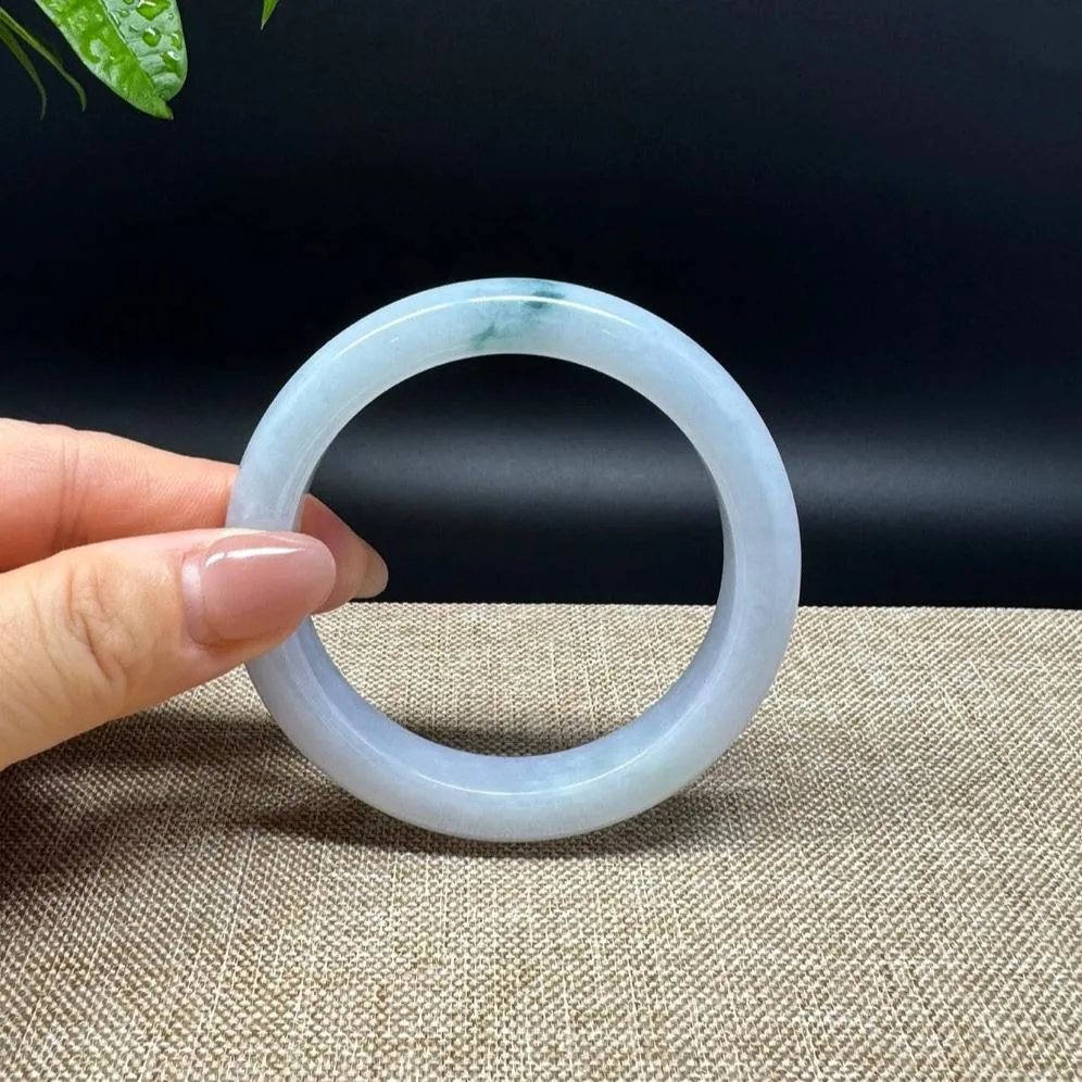 Genuine Burmese Blue Green Jade Jadeite Bangle Bracelet ( 56.1mm )