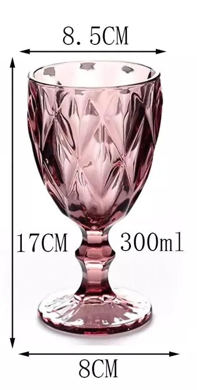 GLASS - 20 CL - Sektkelch rosa  Set-6 ps