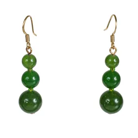 Graduated Jade Earrings