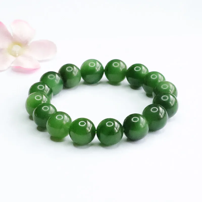 Handcrafted Sterling Silver Jade Bracelet from the Fortune's Favor Collection