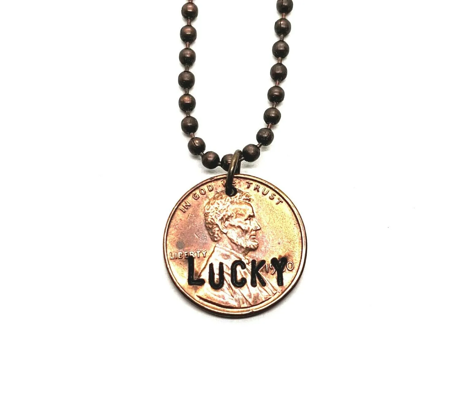 Handmade Hand-Stamped Lucky Penny Necklace