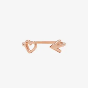 Heart & Arrow Toe Ring