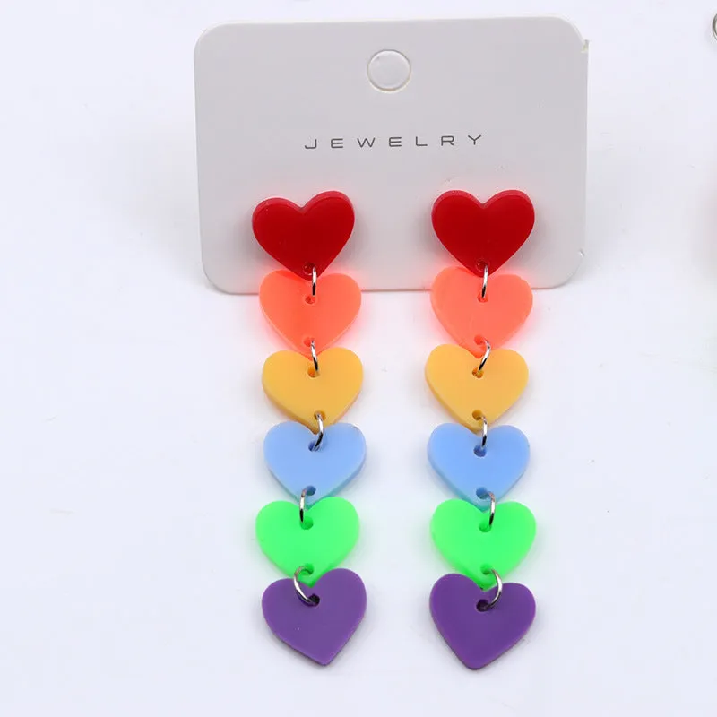 Heart Dangle Earrings