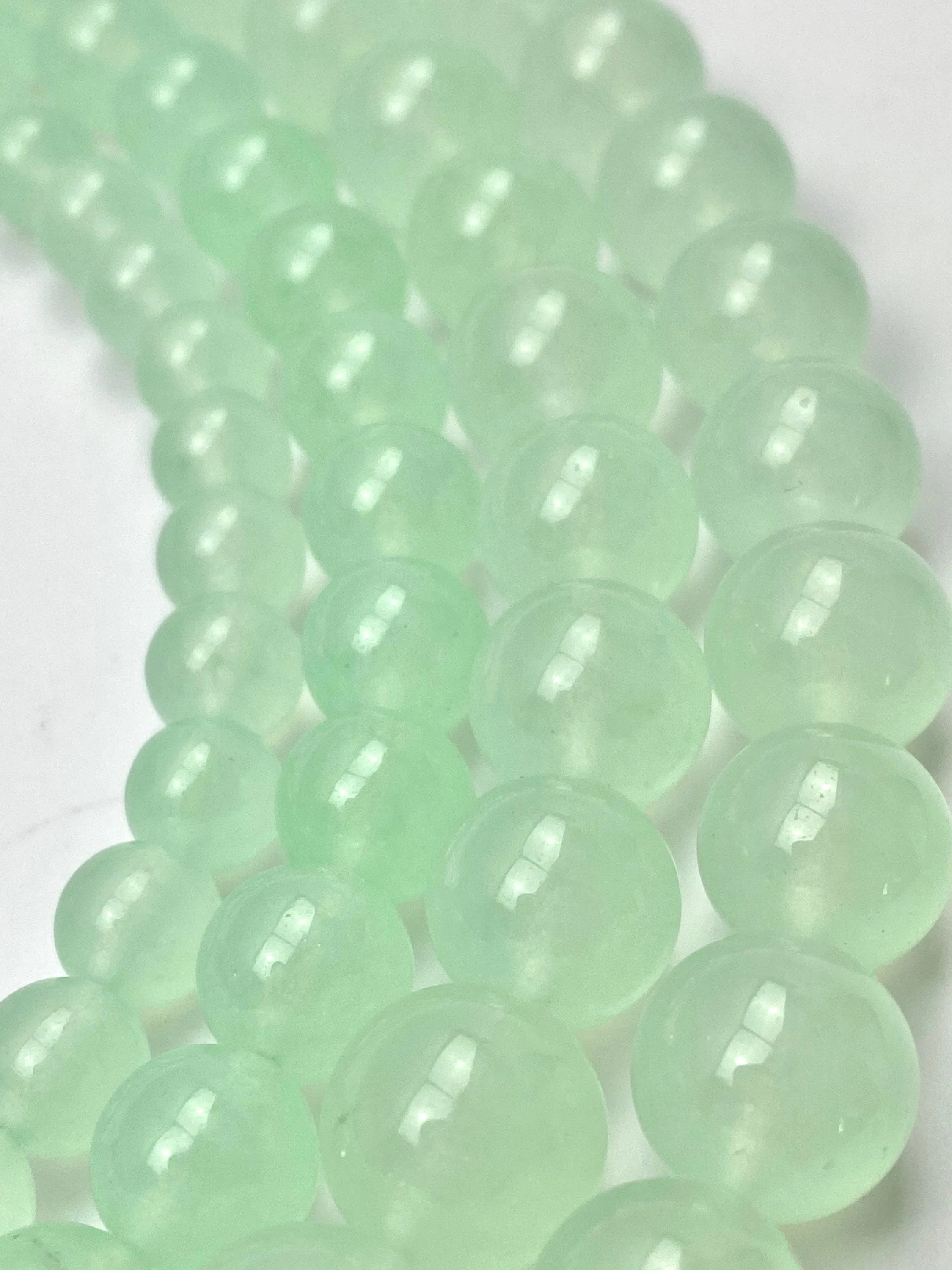 Hitomi jade bead strand, SKU# A13