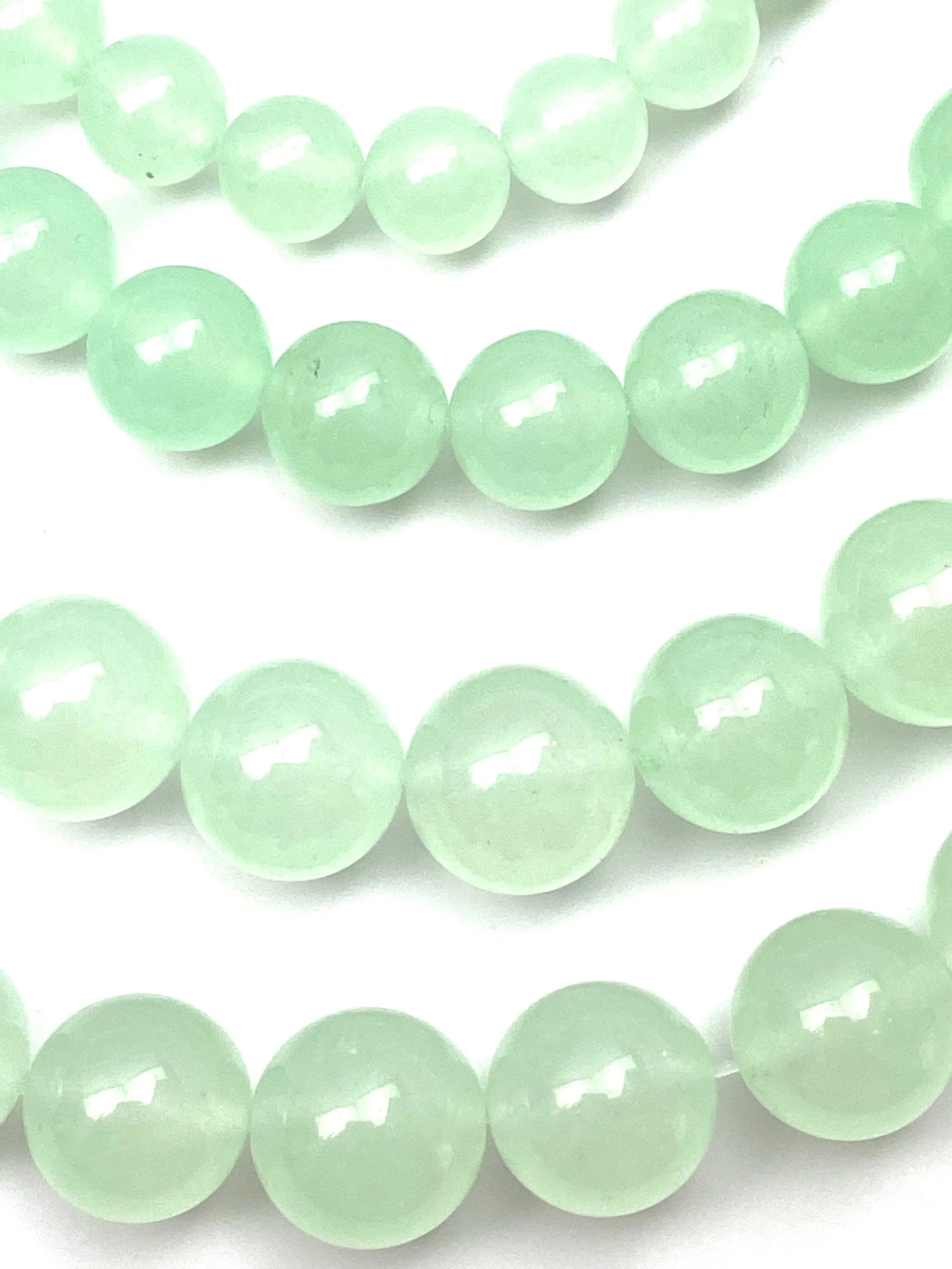 Hitomi jade bead strand, SKU# A13