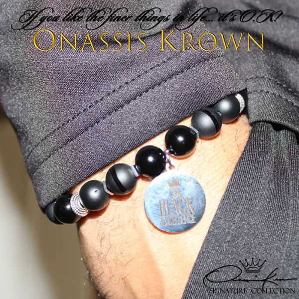 I Am Black Excellence Charm Bead Bracelet