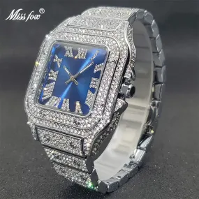 Iced Out MISSFOX Diamond Square Watch