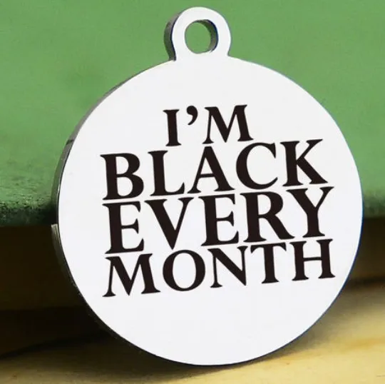 I'm Black Every Month Bead Bracelet