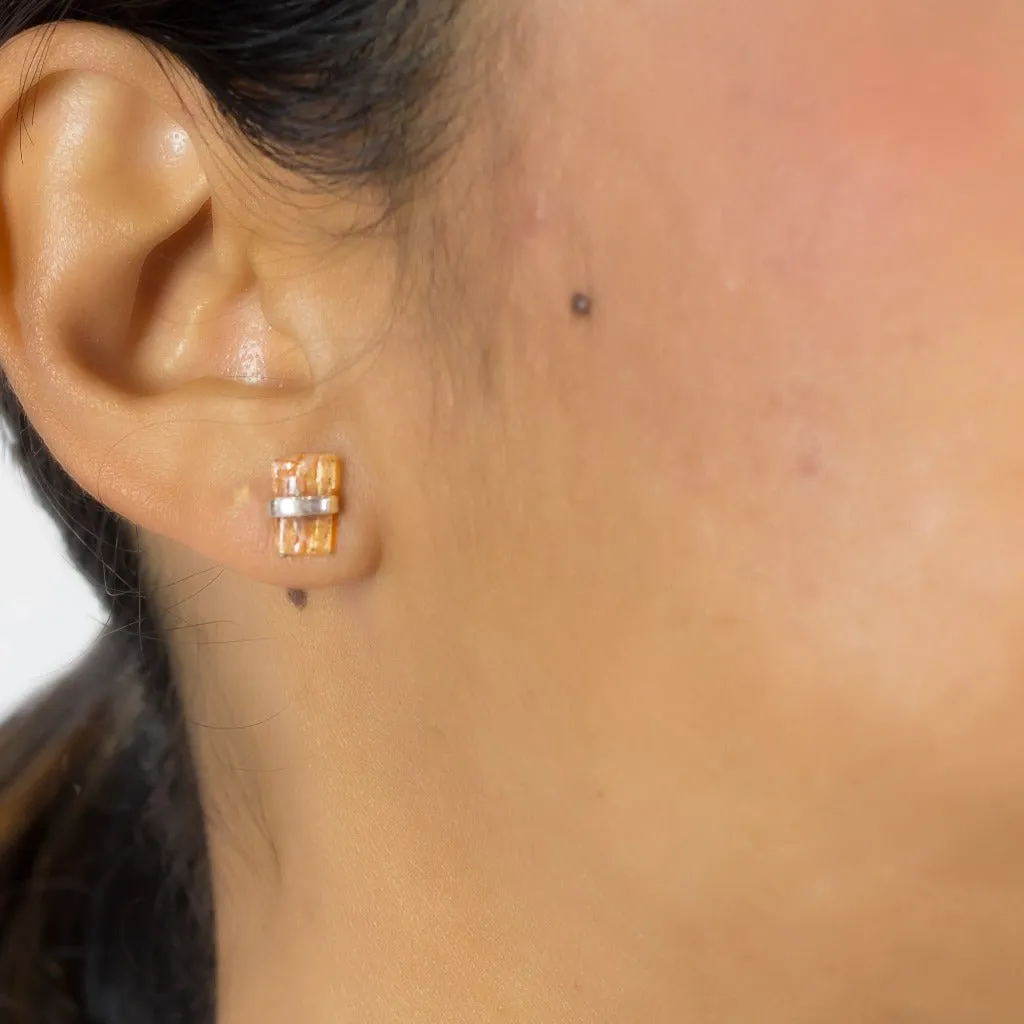 Imperial Topaz Stud Earrings