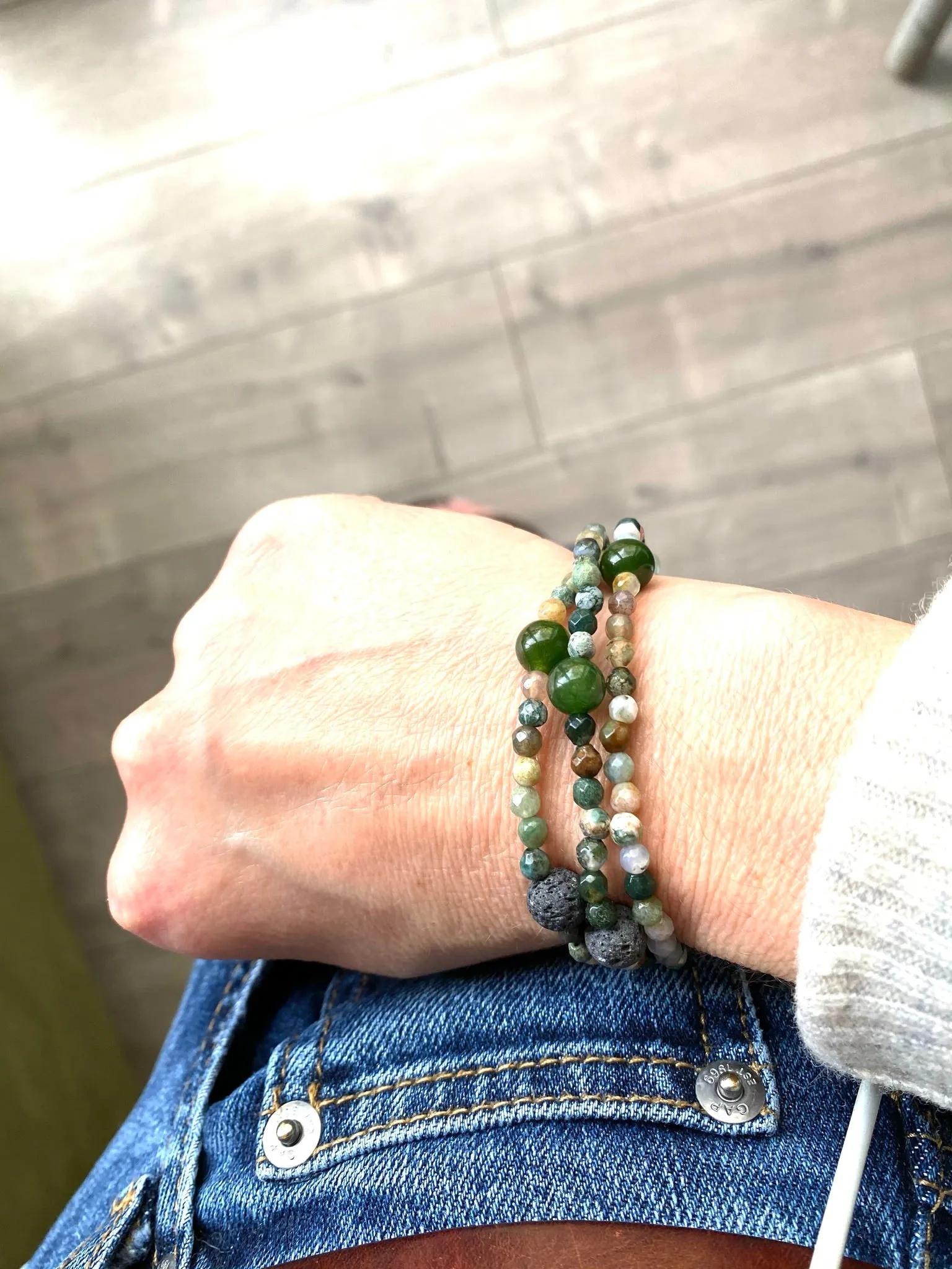 Indian Agate Crystal Bracelet