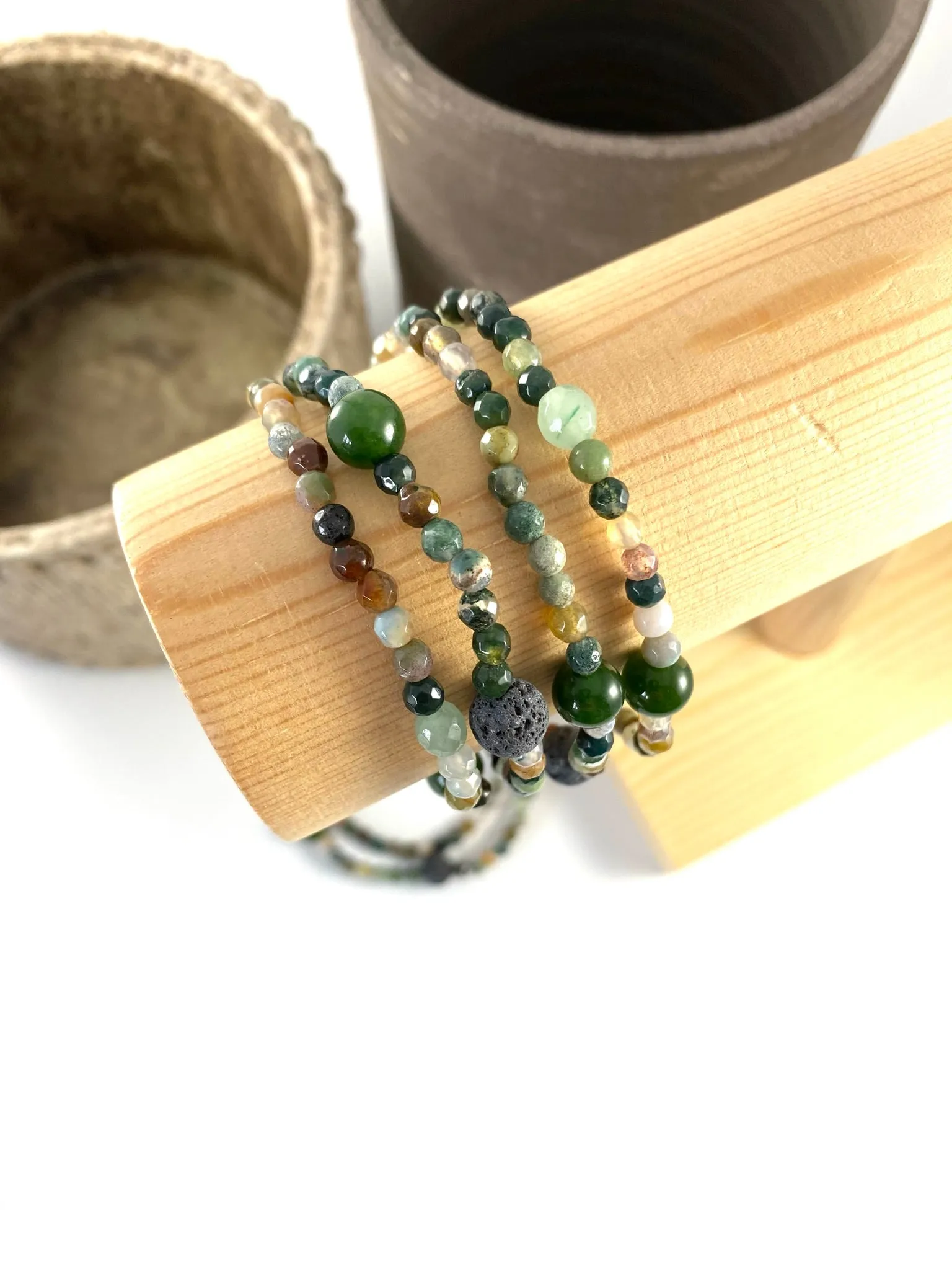 Indian Agate Crystal Bracelet