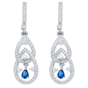 Interloop Drop CZ Earrings IJ15CSSER018