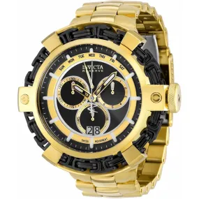 Invicta Men's Chronograph Watch - Reserve Wolf King Black and Gold Tone Dial | 36186