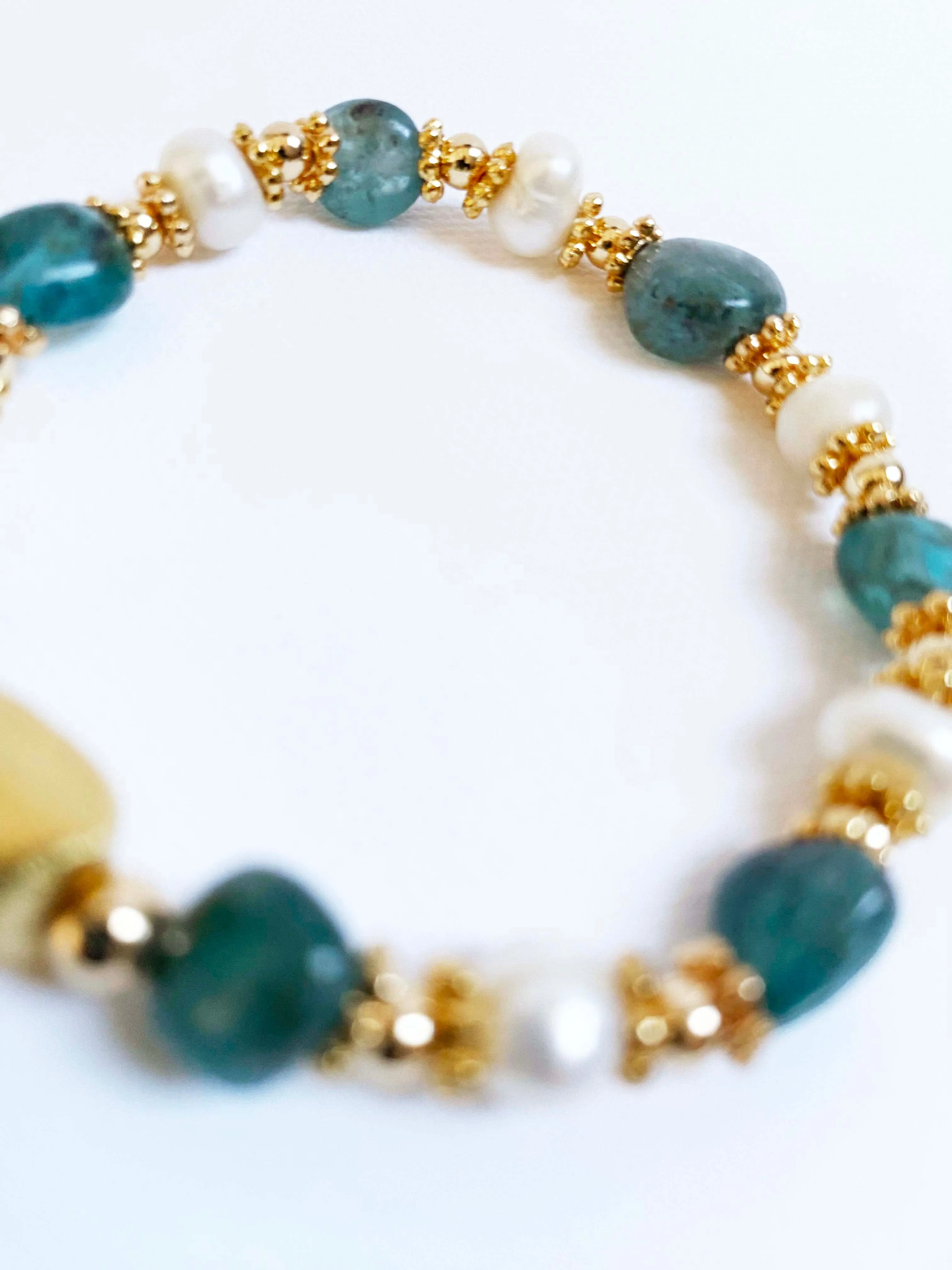 Jade Green Quartz Bracelet