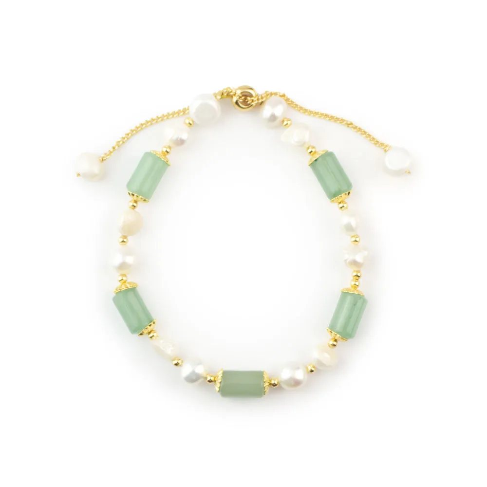 Jade Pearl Bracelet