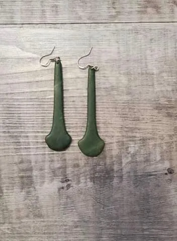 Jade "Anchor" Earrings - made in Jade City