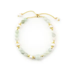 Jade Rose Charm Bracelet