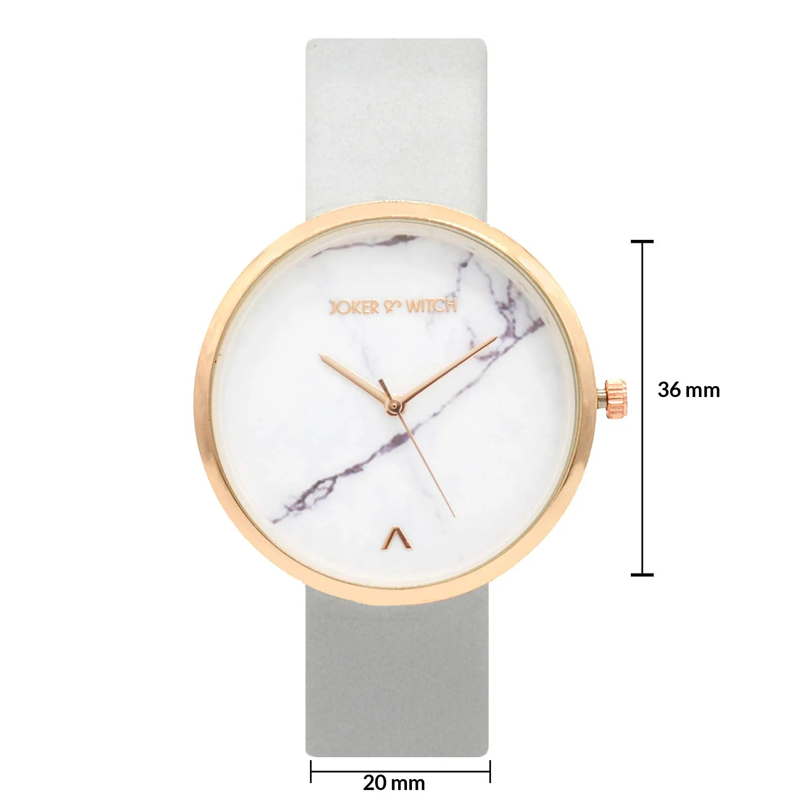 Joker & Witch Hailey Grey Marble Dial Watch