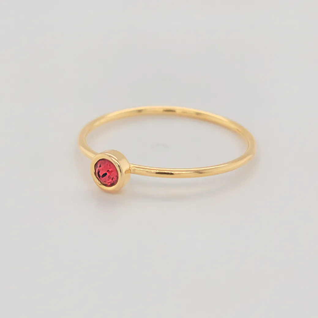 July Large Birthstone Ring