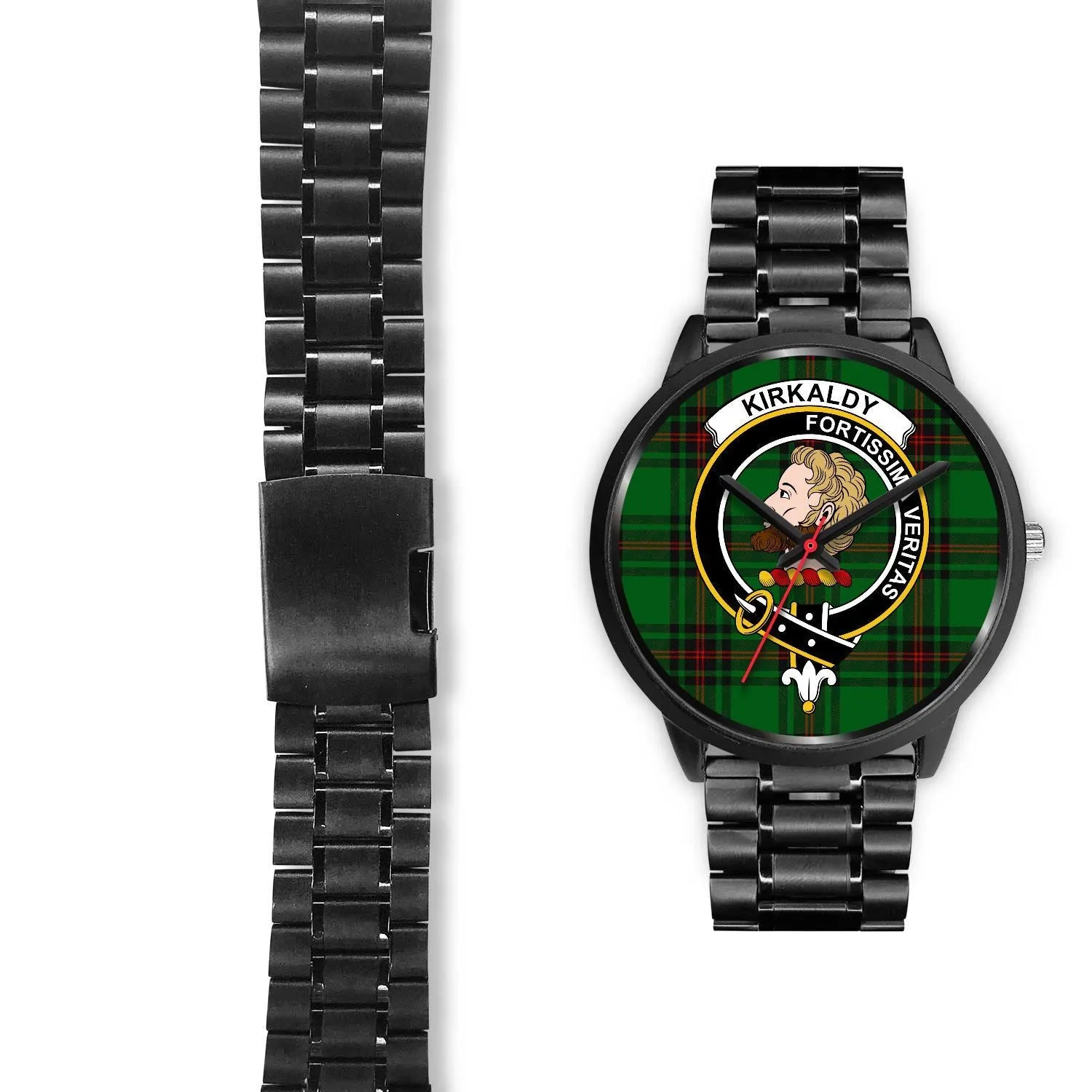 Kirkcaldy Clan Badge Tartan Black Watch