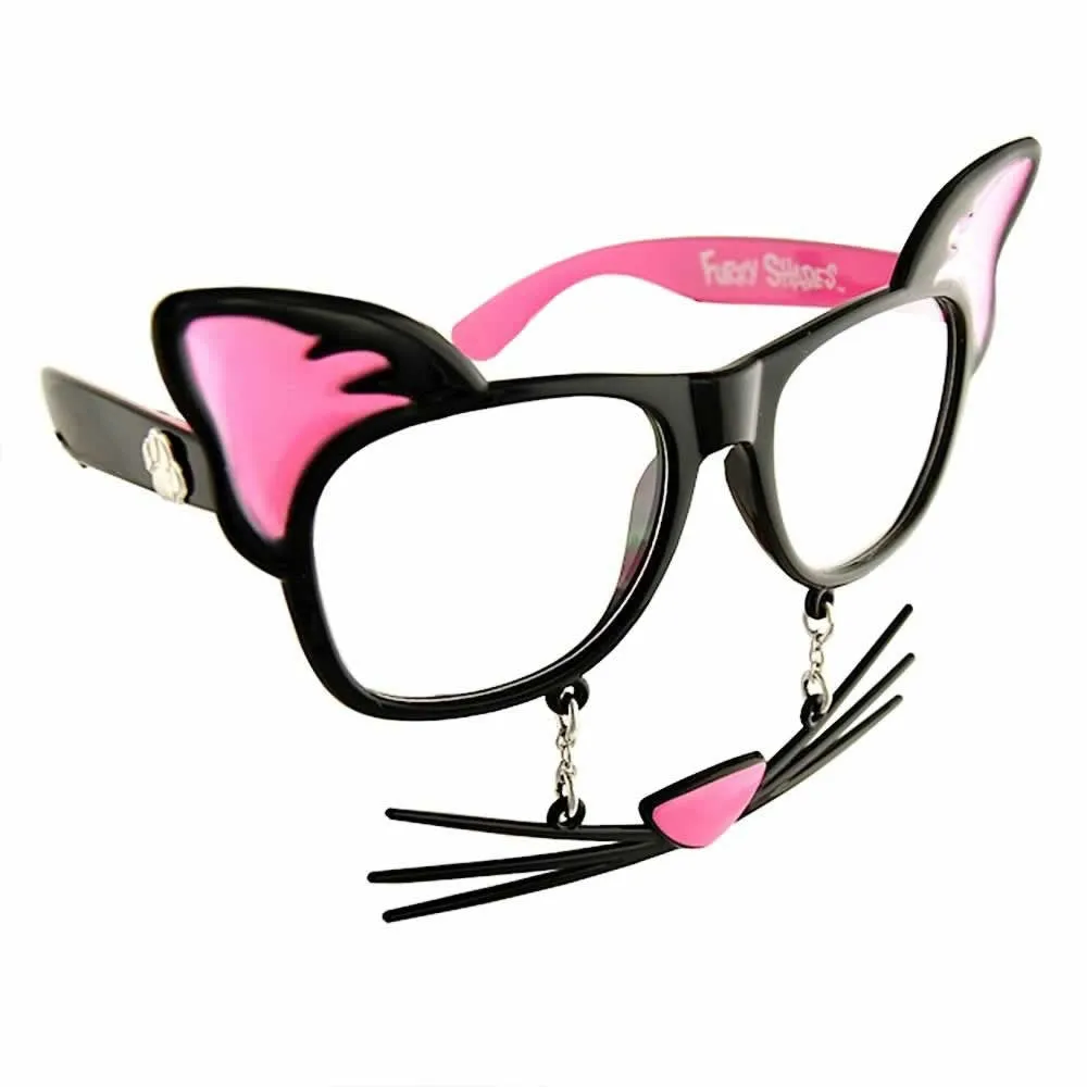 Kitty Cat Glasses with Whiskers | Sun-Staches