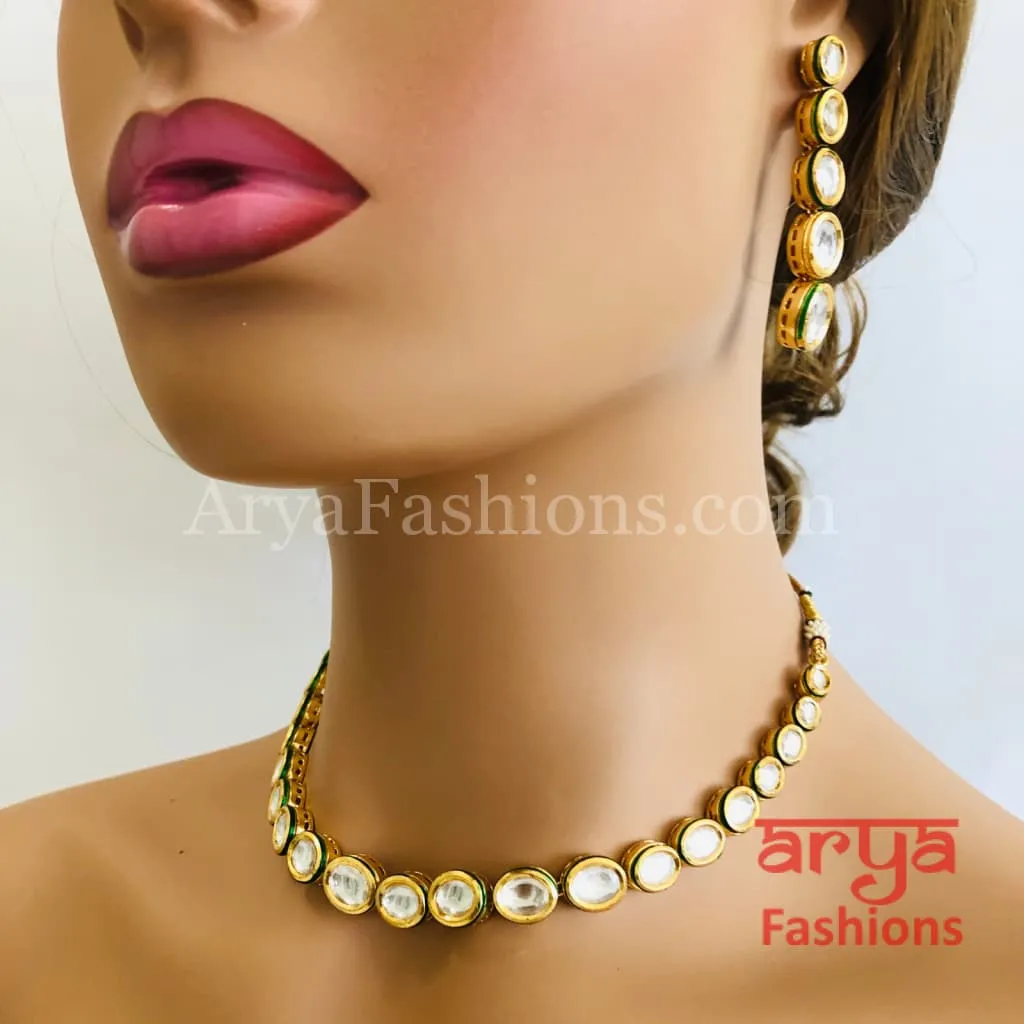 Kundan Necklace with Meenakari