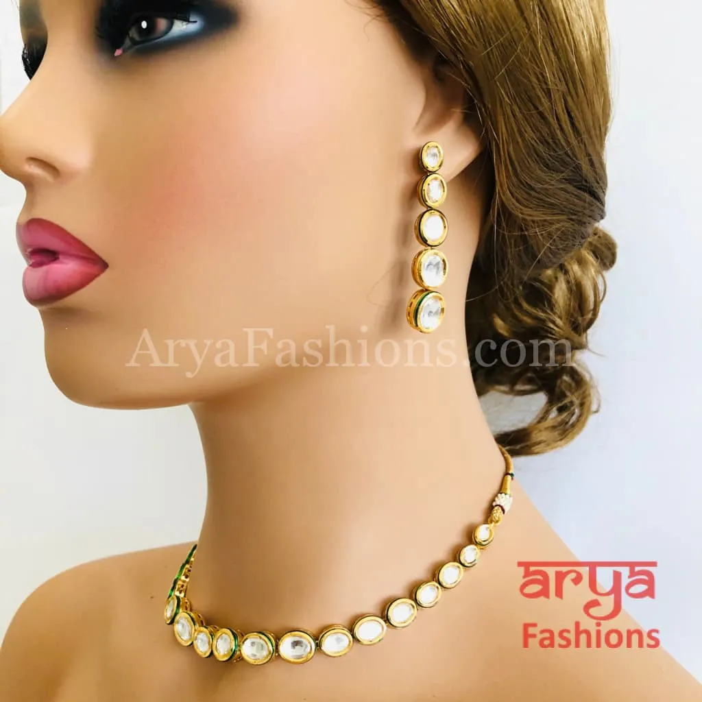 Kundan Necklace with Meenakari