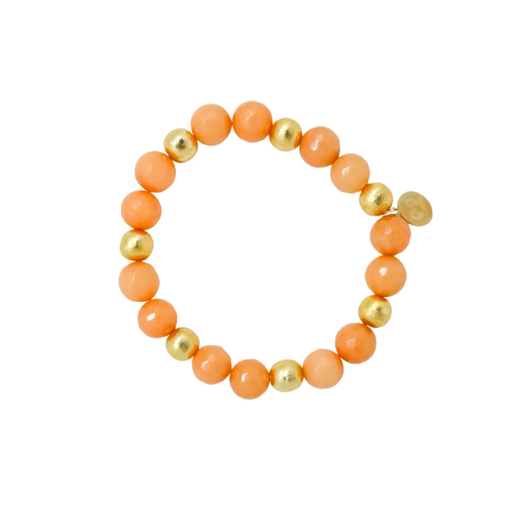 Lauren Tangerine Jade Multi Gold Bracelet