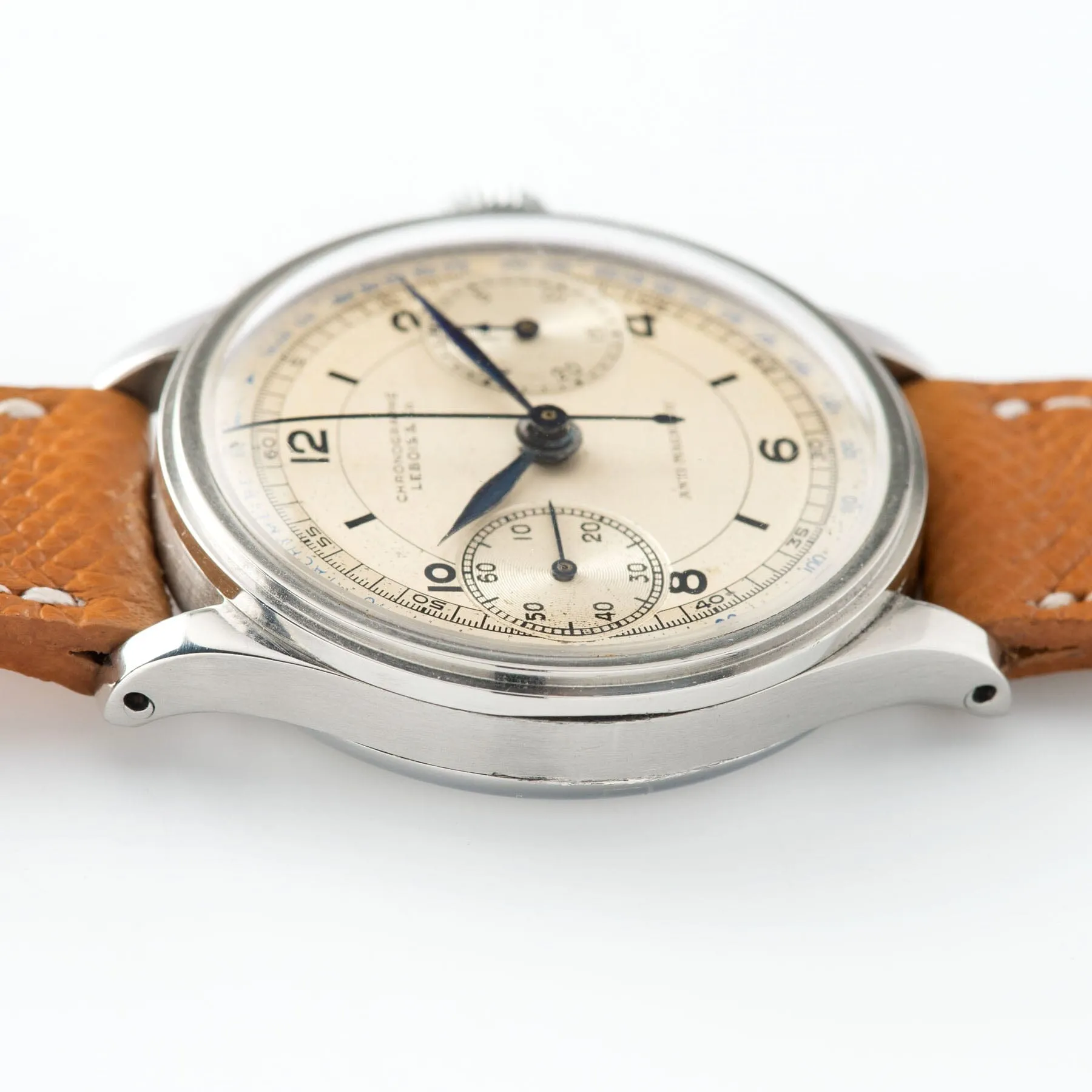 Lebois & Co Steel Chronograph 1940s