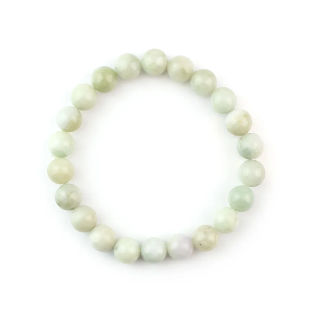 Light Jade Beaded Bracelet