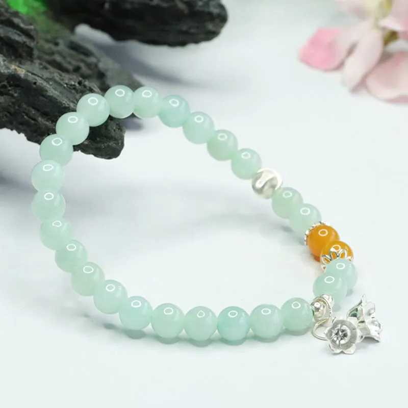 Lily of The Valley Fortune's Favor Sterling Silver Jade Bracelet