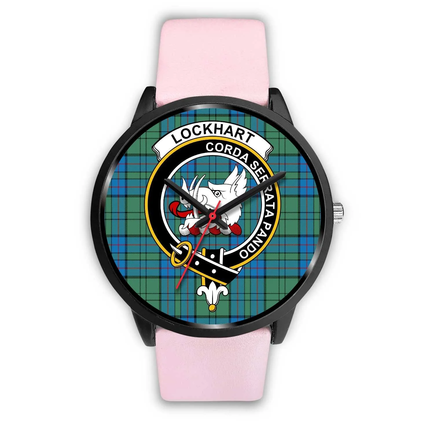 Lockhart Clan Badge Tartan Black Watch