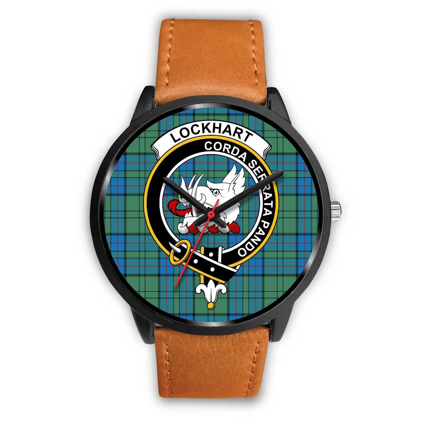 Lockhart Clan Badge Tartan Black Watch