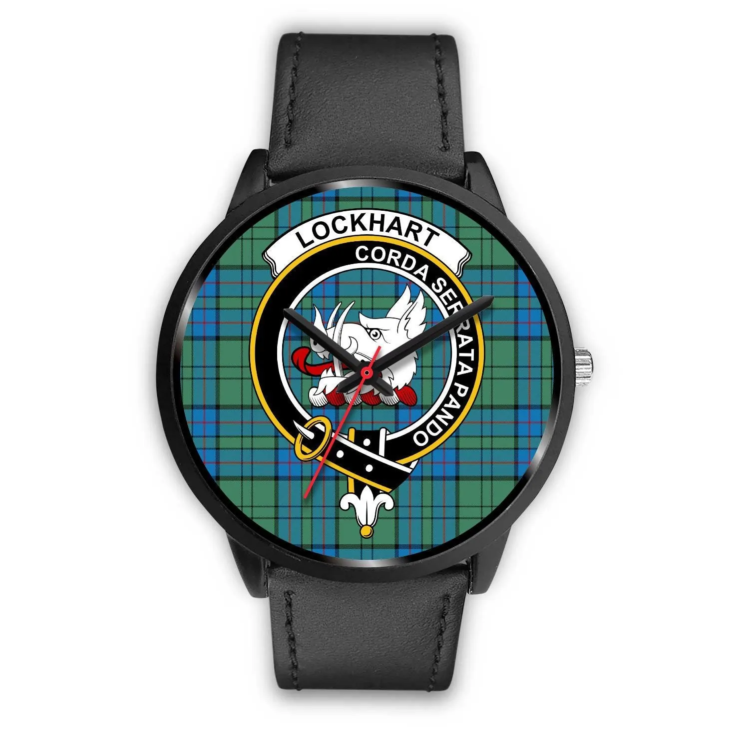 Lockhart Clan Badge Tartan Black Watch