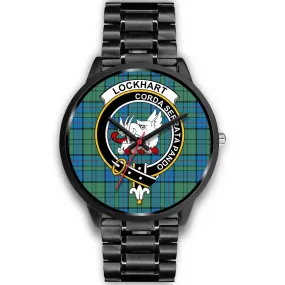 Lockhart Clan Badge Tartan Black Watch