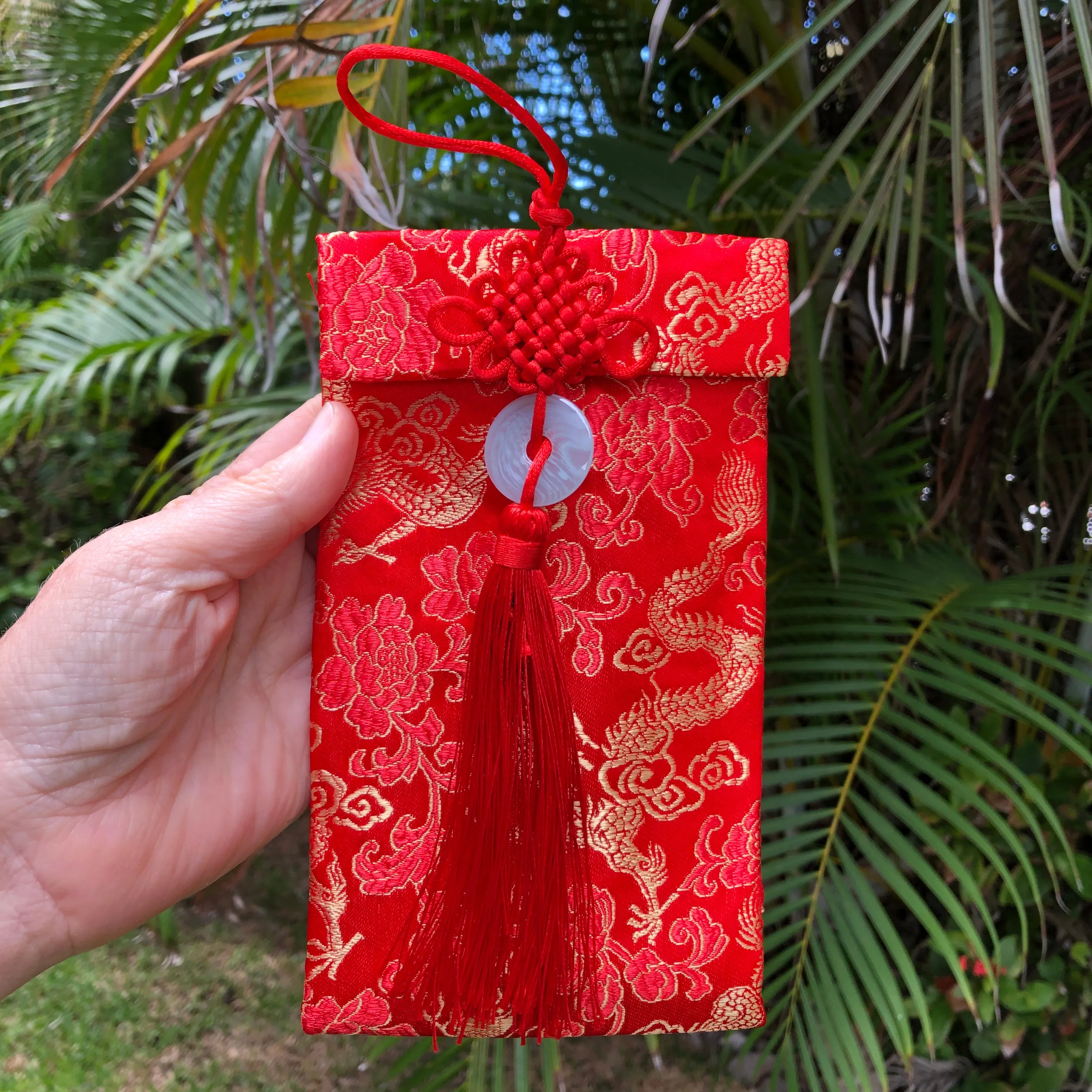 Luxury Red Money Packet - Silk Dragon