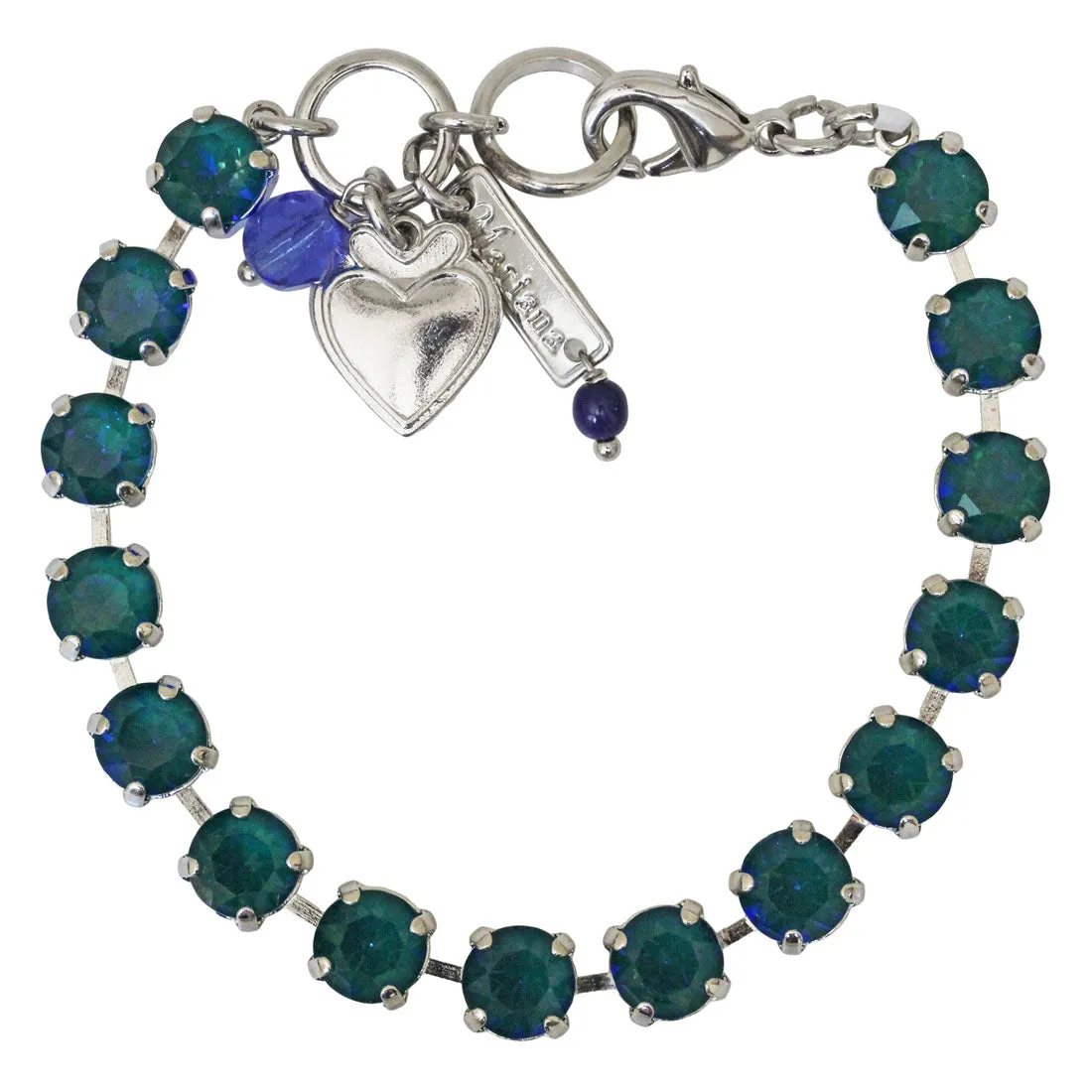 Mariana "Sun-Kissed Capri" Rhodium Plated Must-Have Everyday Crystal Tennis Bracelet, 4252 167167ro