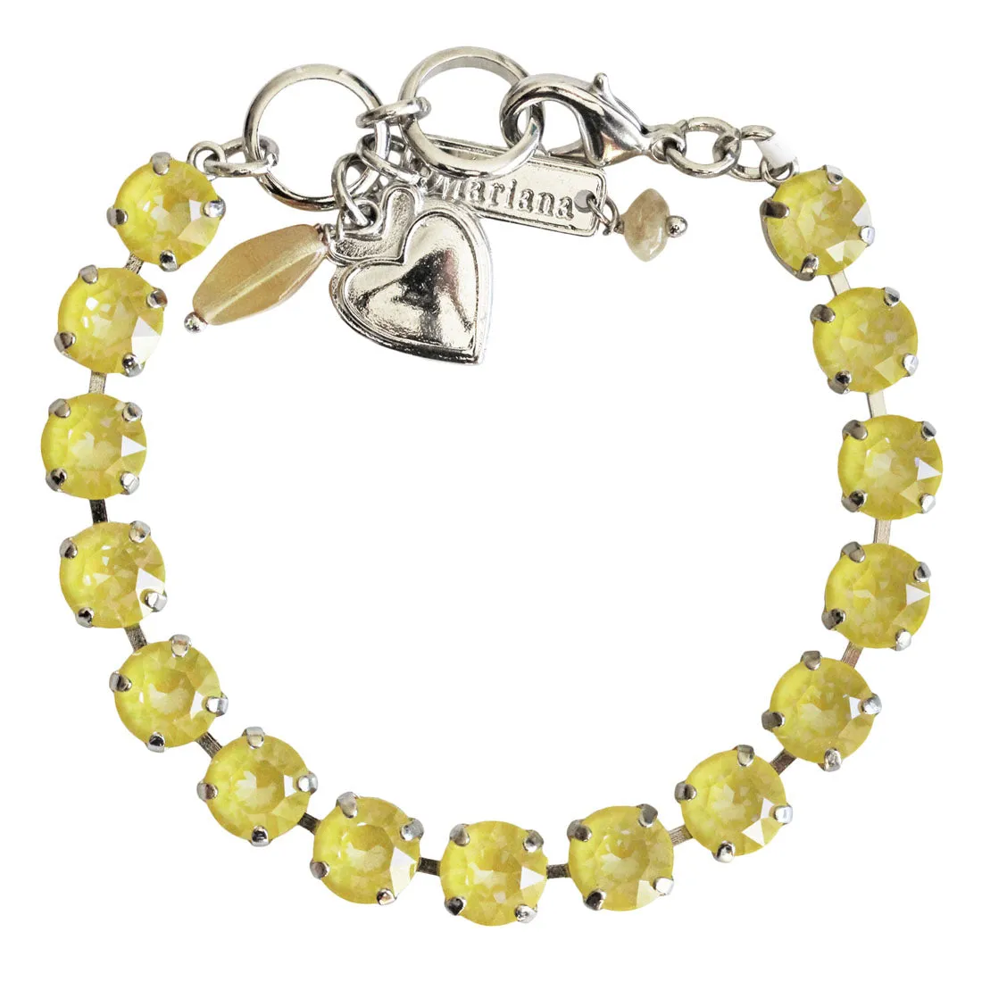 Mariana "Sun-Kissed Sunshine" Rhodium Plated Must-Have Everyday Crystal Tennis Bracelet, 4252 141141ro