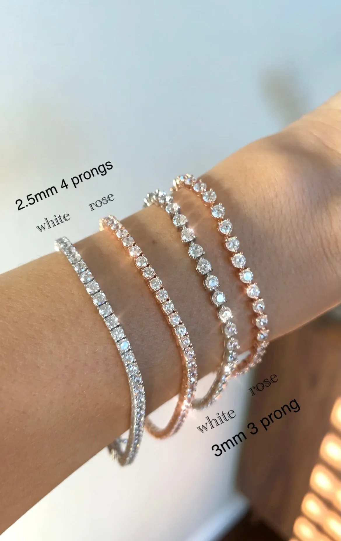 Masion Louella 4 Prongs  Tennis Bracelet