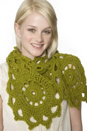 Medallion Motif Scarf Pattern (Crochet)