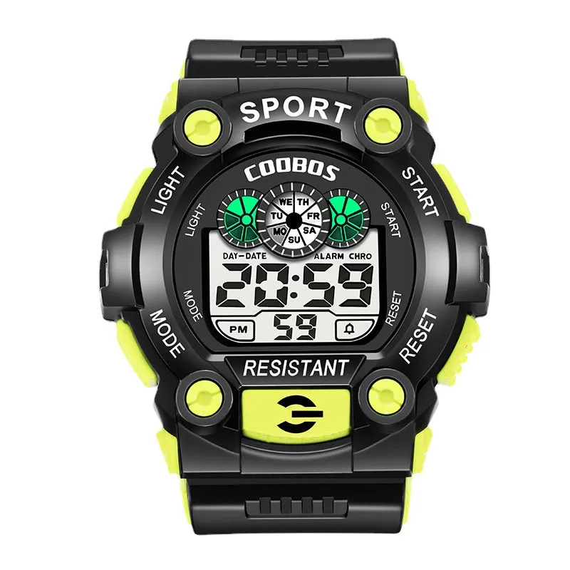 Men's Watch Trendy Waterproof Luminous Multi-Functional Watch for Middle School Students