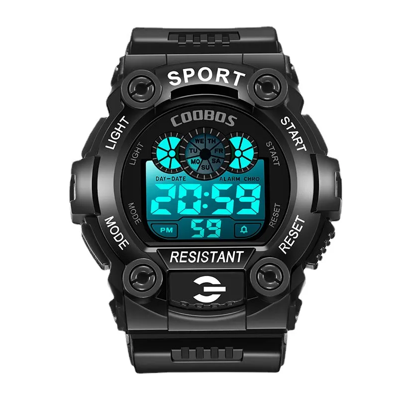 Men's Watch Trendy Waterproof Luminous Multi-Functional Watch for Middle School Students