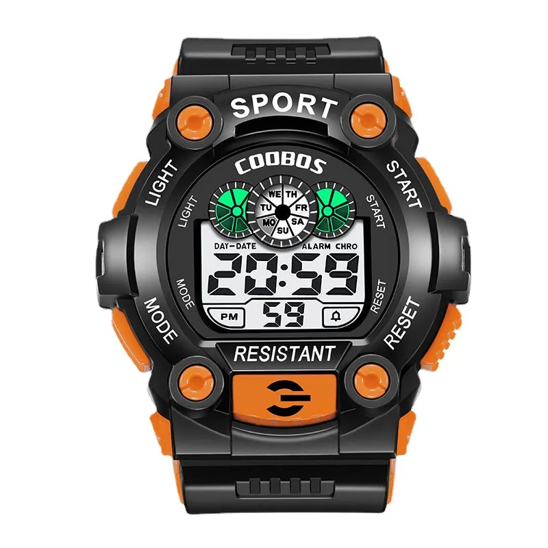 Men's Watch Trendy Waterproof Luminous Multi-Functional Watch for Middle School Students