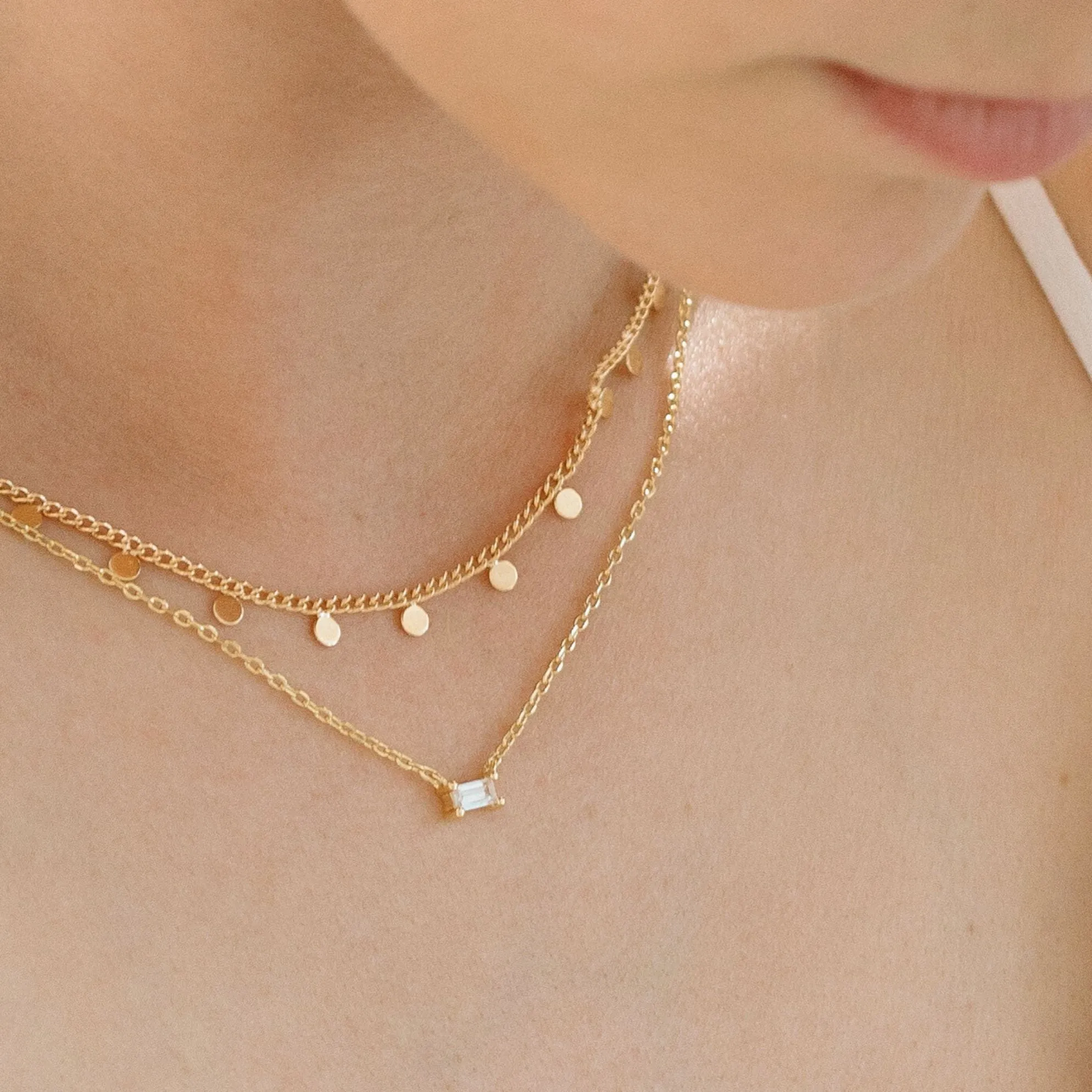 Mini Baguette Necklace