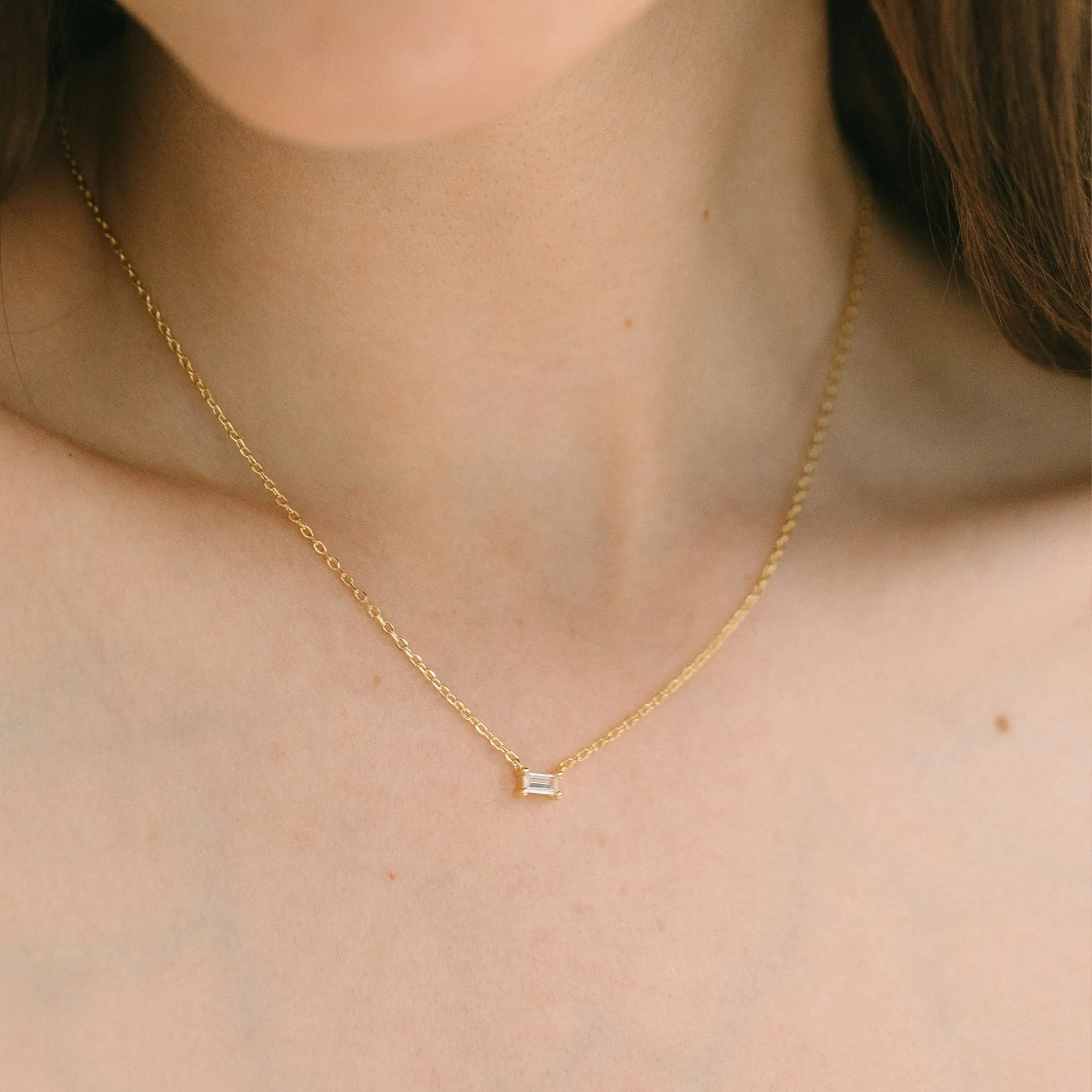 Mini Baguette Necklace