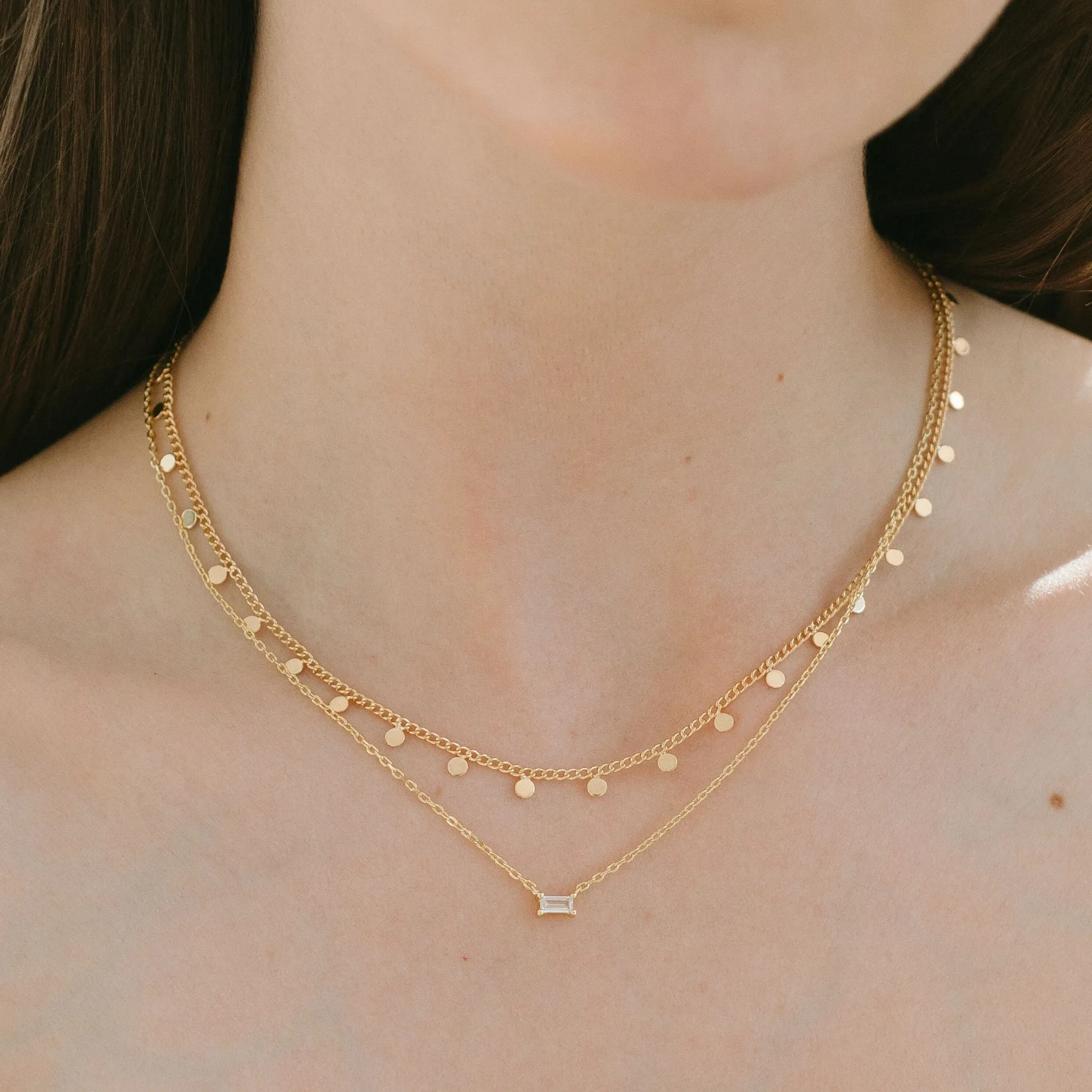 Mini Baguette Necklace