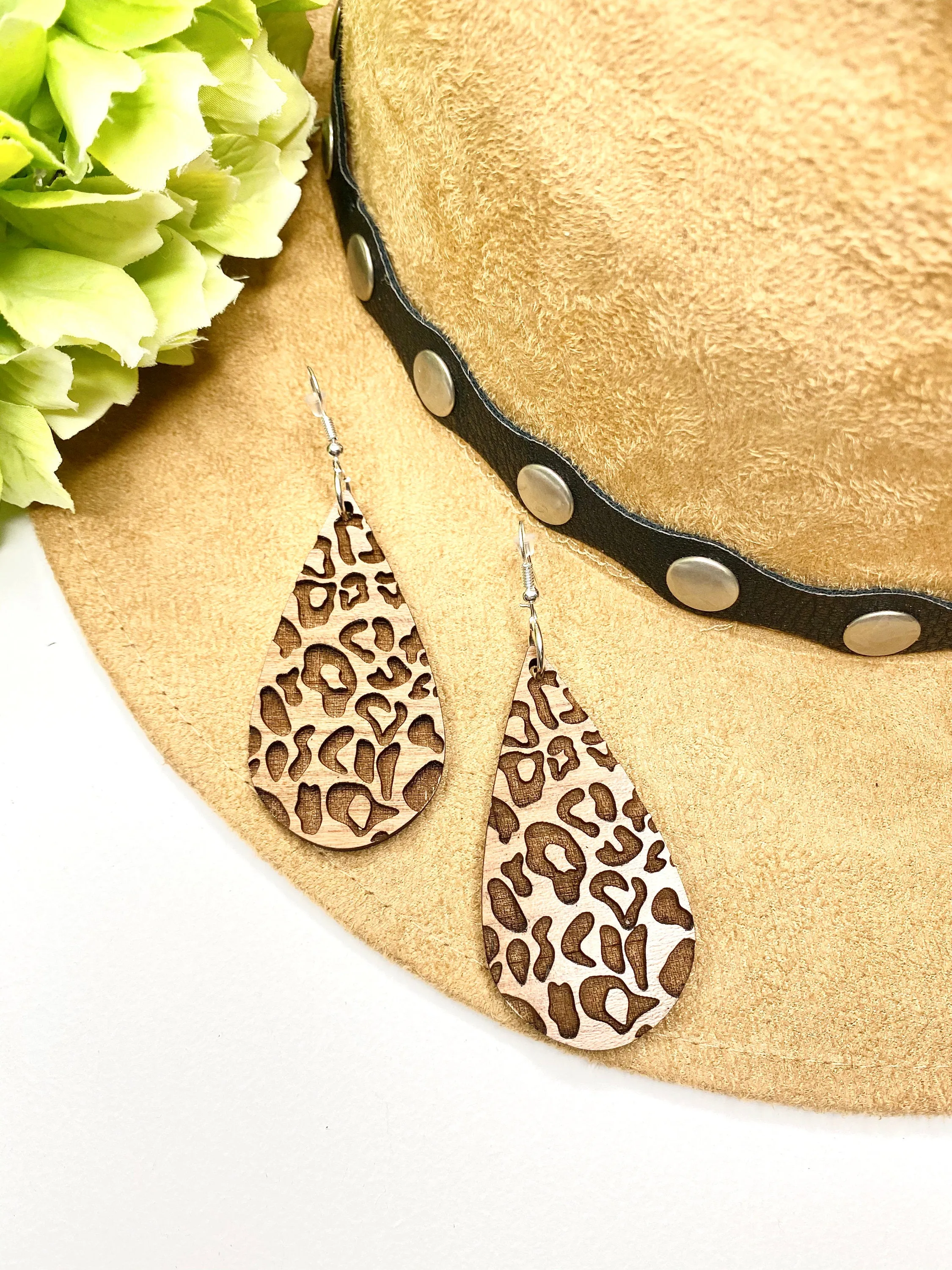 Minimalist Jewelry, Leopard Print Earrings, Animal Print Jewelry, Dangle Drop Earring, Casual Style, Boho, Teacher Appreciation Gift