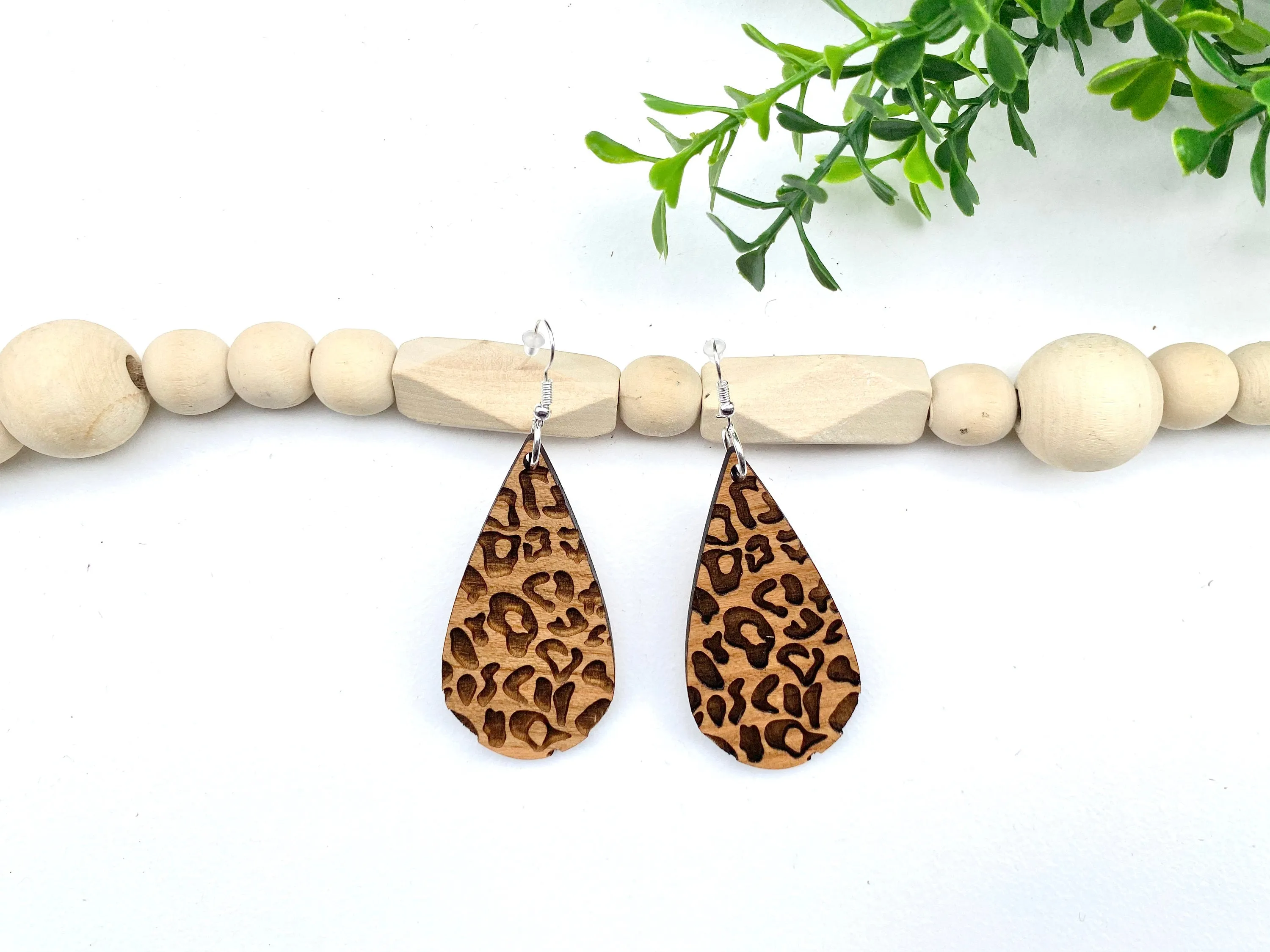 Minimalist Jewelry, Leopard Print Earrings, Animal Print Jewelry, Dangle Drop Earring, Casual Style, Boho, Teacher Appreciation Gift