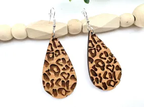 Minimalist Jewelry, Leopard Print Earrings, Animal Print Jewelry, Dangle Drop Earring, Casual Style, Boho, Teacher Appreciation Gift