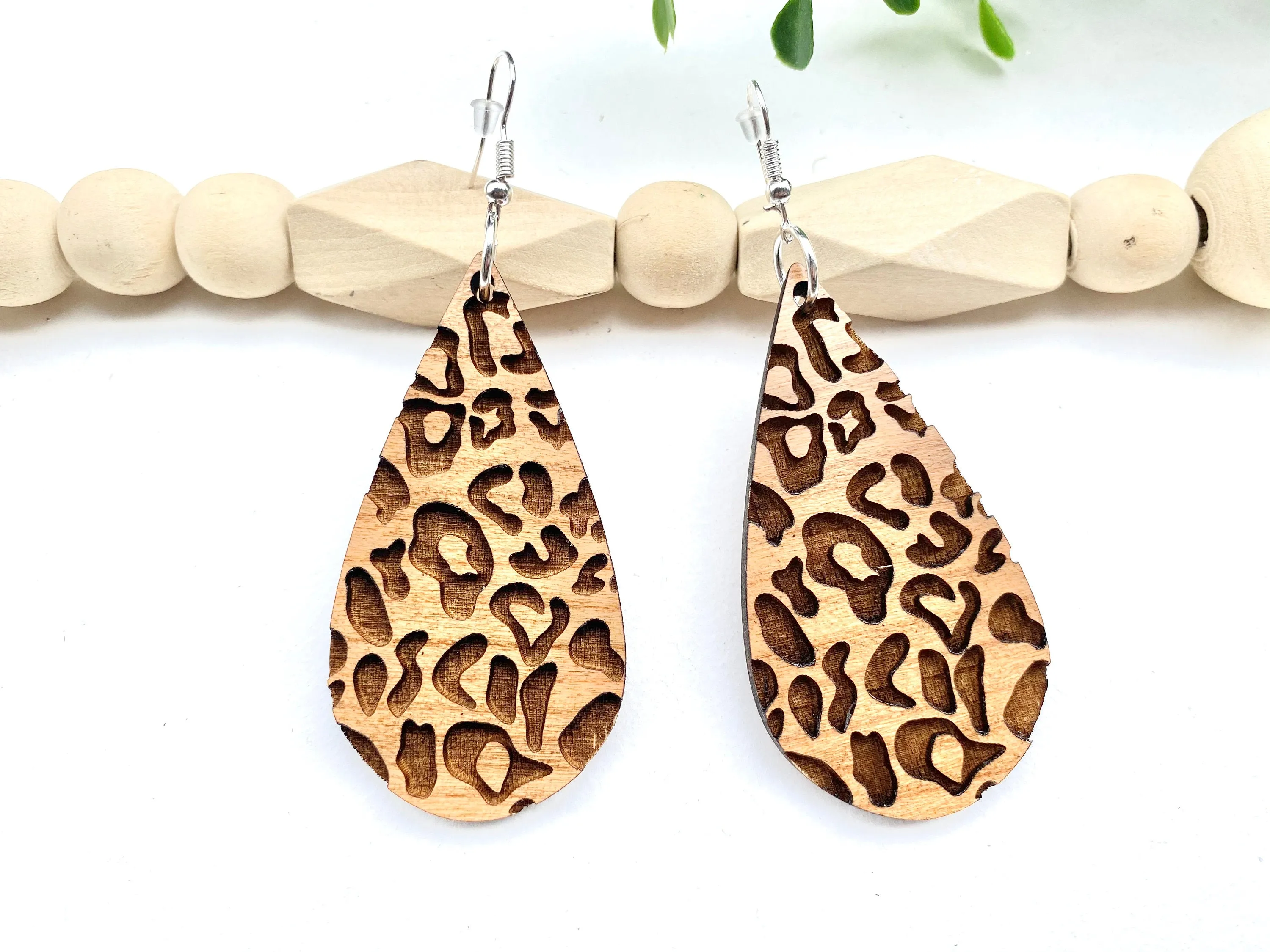 Minimalist Jewelry, Leopard Print Earrings, Animal Print Jewelry, Dangle Drop Earring, Casual Style, Boho, Teacher Appreciation Gift